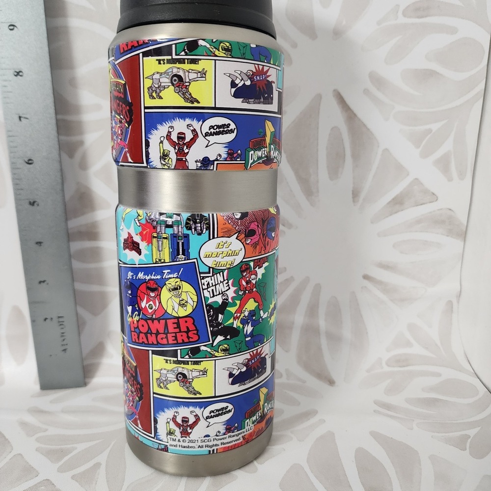 Thermos Funtainer 12oz Stainless Steel Water Bottle Mighty Morphin Power Rangers - Picture 6 of 13